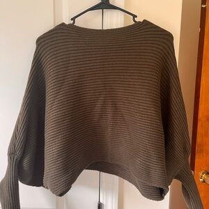 Dark green Ribbed Women's Sweater